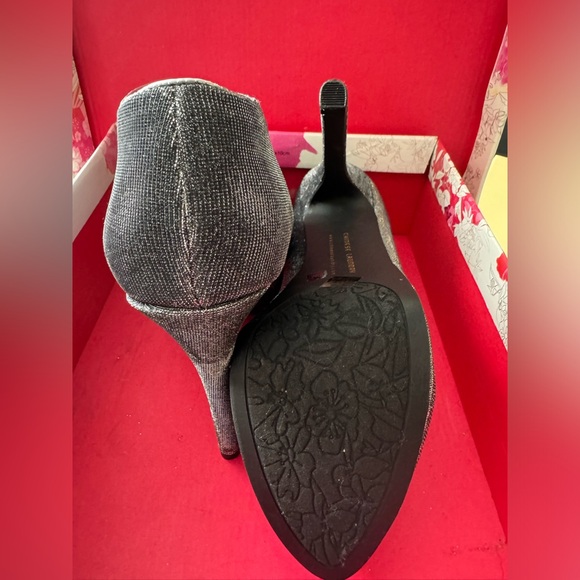 Chinese Laundry Lickety Split Pewter Sparkling Platform Heel Booties - Picture 3 of 3